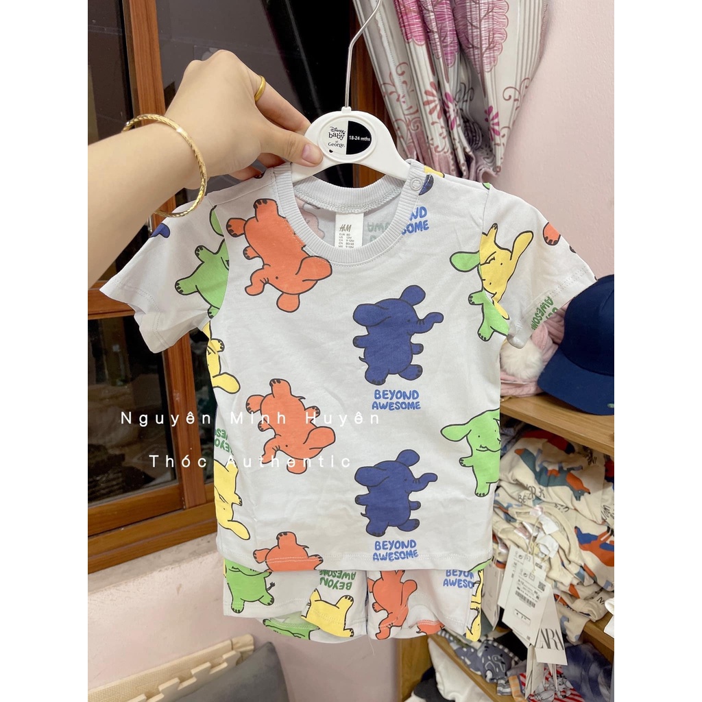 Sét bộ quần áo hè cộc tay cho bé trai HM US/UK/JP