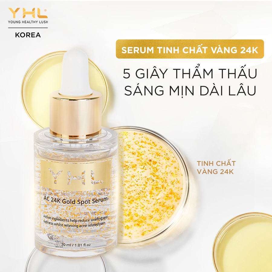 SERUM TINH CHẤT VÀNG NGĂN NGỪA MỤN YHL[ CHÍNH HÃNG SX TẠI HÀN QUỐC]