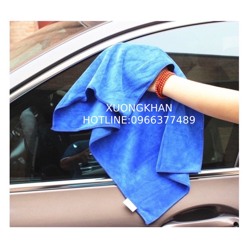 Khăn lau xe kt 35x75 Microfiber mềm mịn thấm hút nước tốt Chuyên Dụng lau rửa xe hơi, ôTô, xe máy