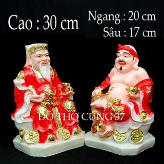 [ CAO  25 CM ,CAO 30 cm ] TƯỢNG THẦN TÀI  - THỔ ĐỊA  [COMPOSITE + BỘT ĐÁ ]