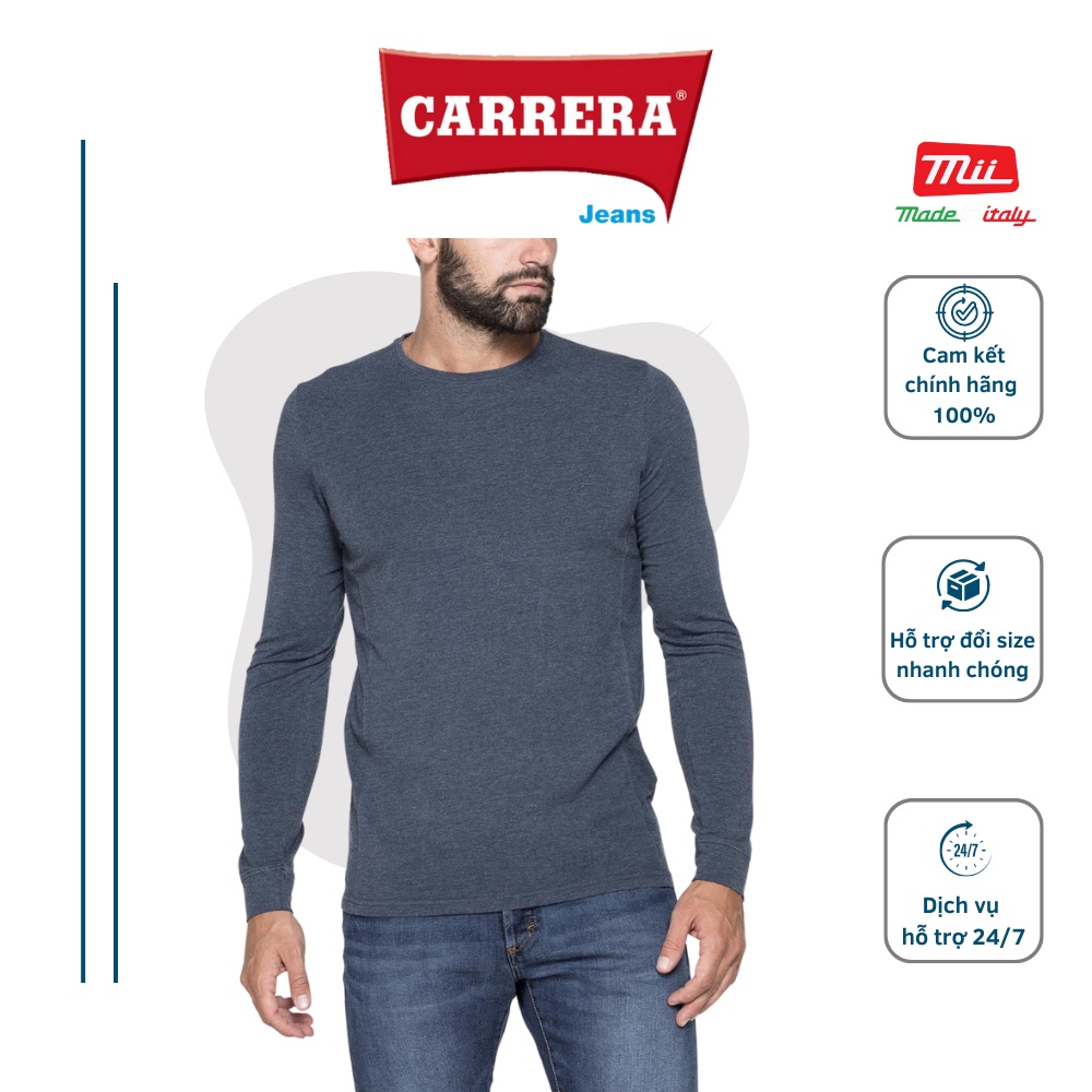 Áo len dệt kim nam cổ tròn - CARRERA JEANS - Nhập khẩu CHÍNH HÃNG từ Ý