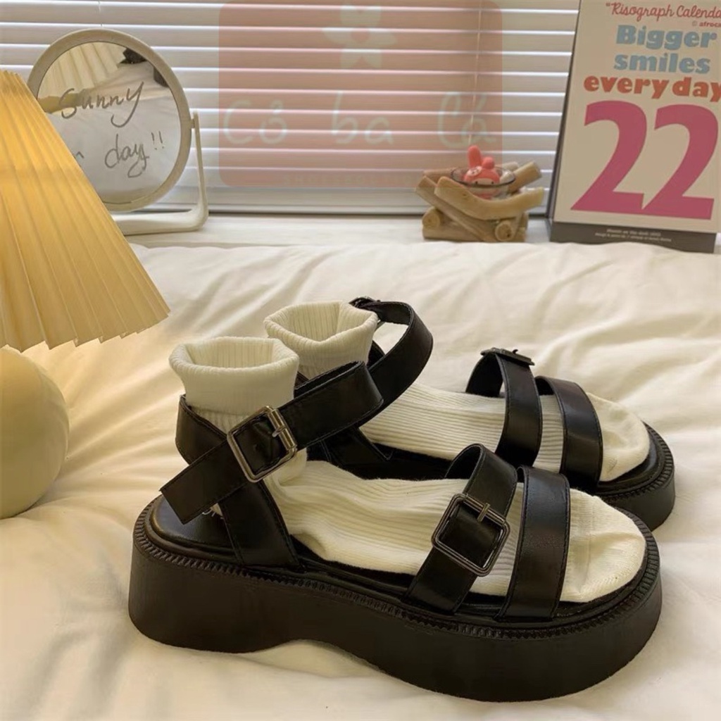 SANDAL NỮ COBALA SHOES - GIÀY THỜI TRANG PHONG CÁCH XUỒNG HAI QUAI NGANG TRƠN ĐẾ BẰNG - S23021700