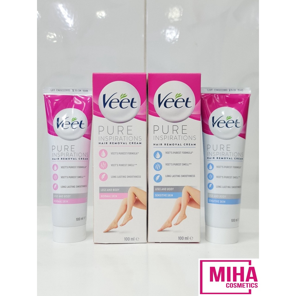 Kem Tẩy Lông VEET Silky Fresh 100g Pháp Mẫu Mới