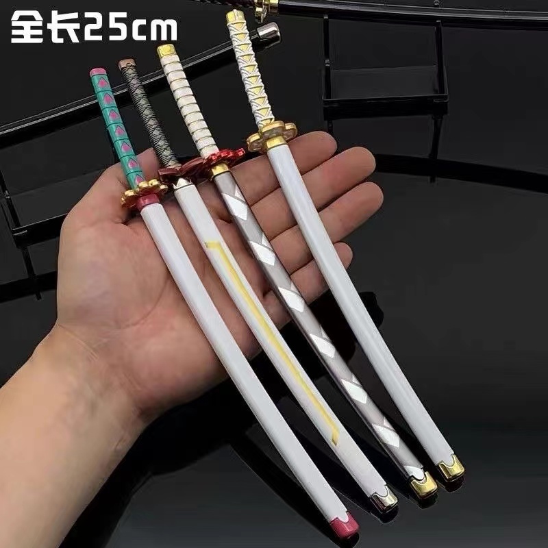 ( 26CM )Đạo cụ Cosplay mô hình kiếm gỗ katana zenitsu kimetsu no yaiba zoro roronoa,shusui, thanh enma one piece