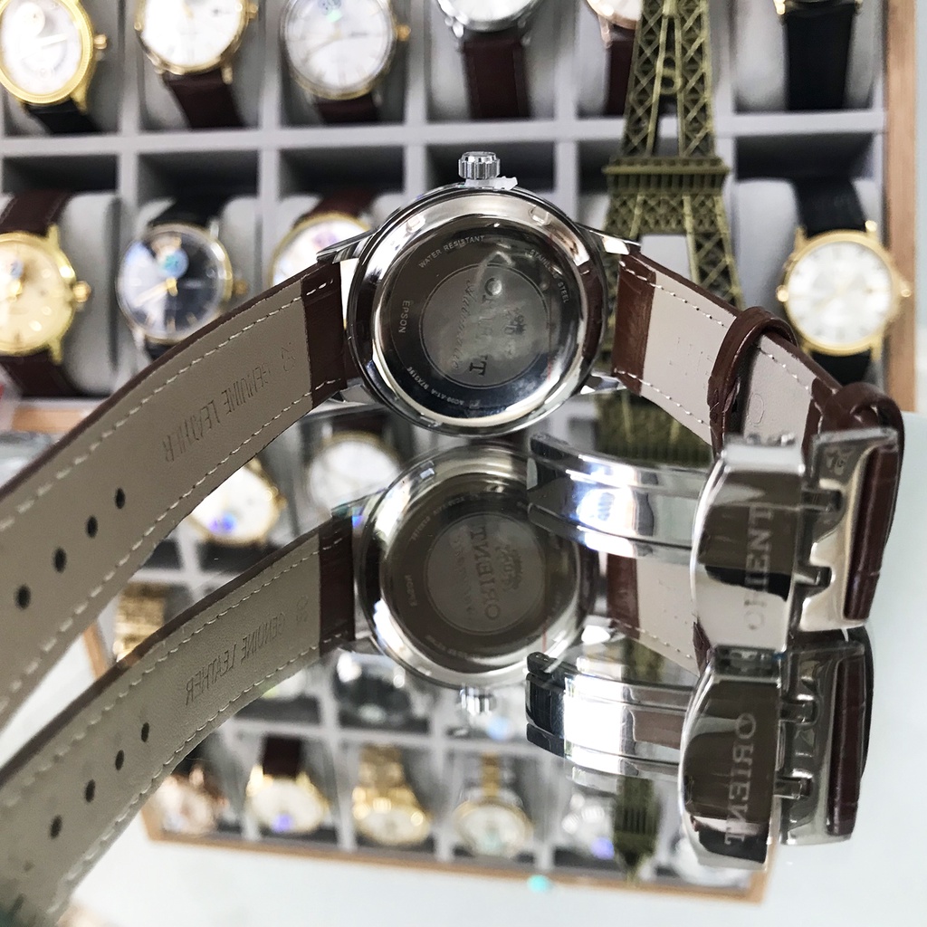 Đồng hồ nam Orient SP0003B02B chạy full 6 kim, dây da cao cấp , full box, bảo hành 3 năm, kính sapphire, chống nước