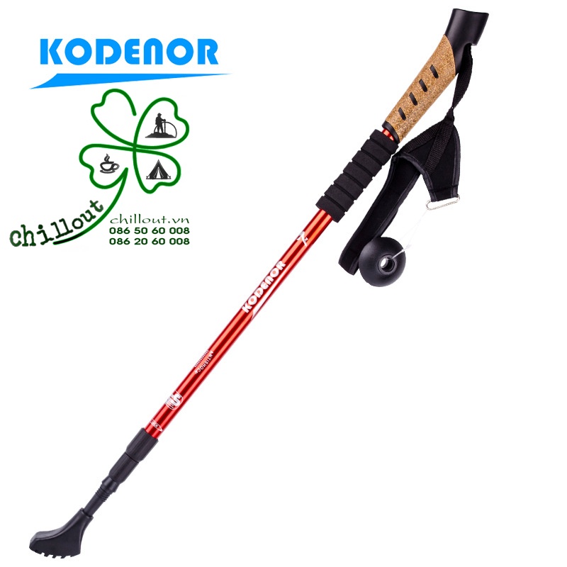 GẬY LEO NÚI HỢP KIM NHÔM 110-135cm, THƯƠNG HIỆU KODENOR
