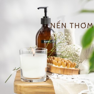 Ly Cốc Đựng Nến Thuỷ Tinh 200ml - trang trí nến thơm loại thành dày có loại nắp gỗ