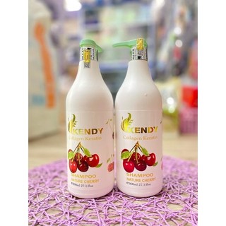 Combo dầu gội-xả tạo phồng tóc KENDY PLUS hương Cherry.