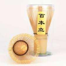 Phới tre pha trà đánh bột trà xanh matcha 80 viền tua, Chổi đánh matcha CHASEN bằng tre sạch an toàn