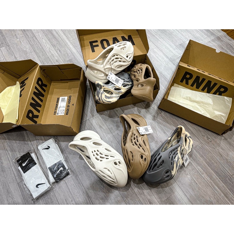 Dép thể thao | Yz Foam SS2022 vân nhám full box tag