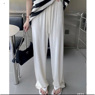 Quần xuông ống rộng, có big size cho người 70kg,cạp eo cao tôn dáng che khuyết điểm, chất vải tăm Thái cao cấp mát lạnh.