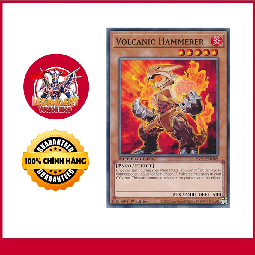 [EN-JP] [Thẻ Bài Yugioh Chính Hãng] Volcanic Hammerer