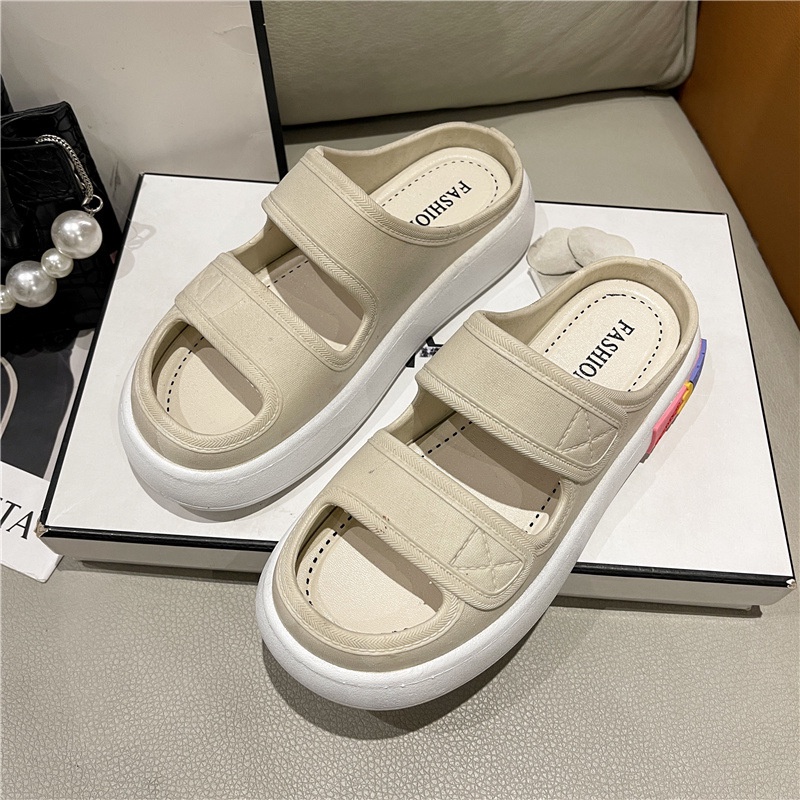 Dép Quai Ngang Nữ Dép Lê 2 Quai Độn Đế 4cm Siêu Êm  MHV999