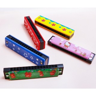 Kèn Harmonica đồ chơi 24 lỗ bằng gỗ cho bé