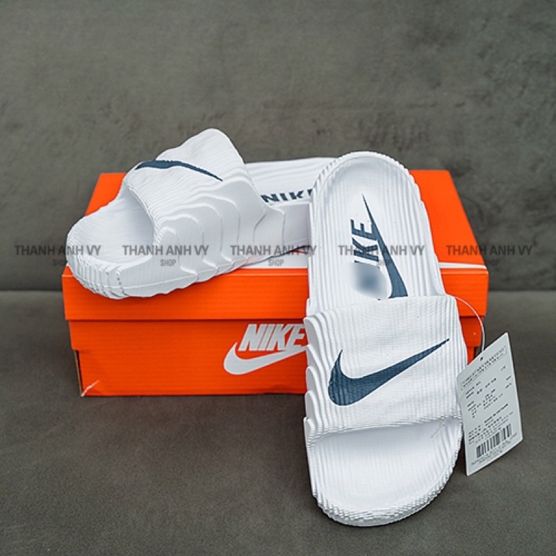 Dép Nikee đúc nguyên khối siêu nhẹ, dép unisex quai ngang đẹp dáng thể thao chống nước full box