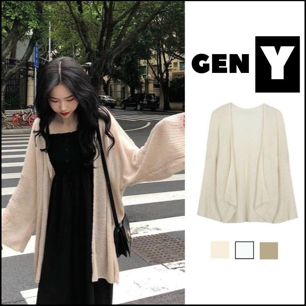 Áo khoác len GenY Cadigan Mỏng Cho Nữ Phong Cách Hàn Quốc
