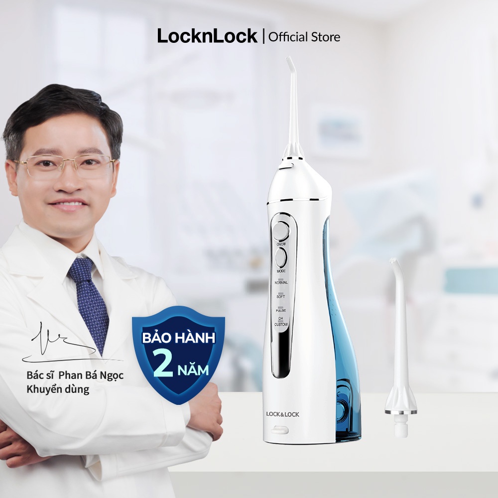 Máy tăm nước không dây Lock&Lock Cordless Oral Irrigator 200ml - Màu xanh - ENR156BLU | BigBuy360 - bigbuy360.vn