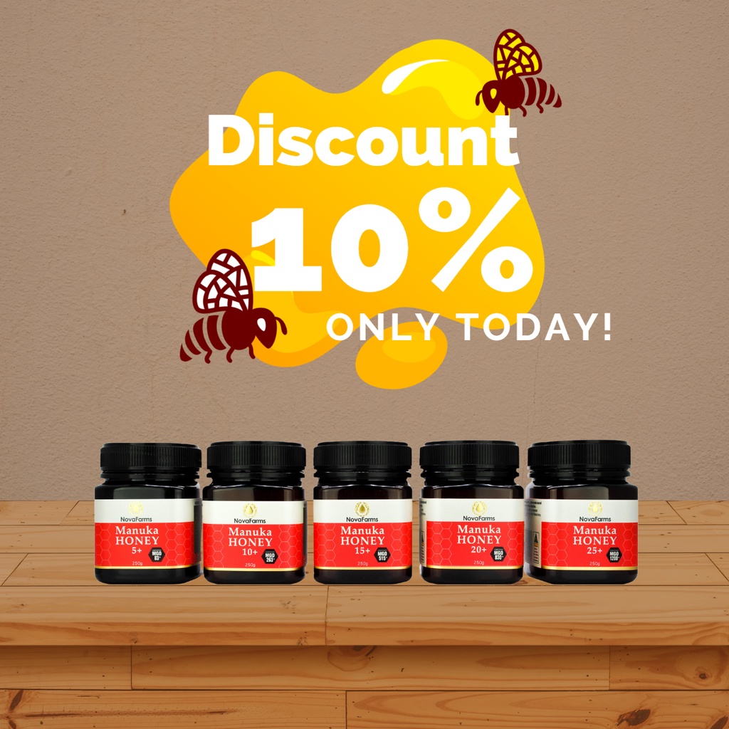 Mật ong Manuka Úc nhập khẩu MVP (tăng cường đề kháng, tăng cường miễn dịch, kháng khuẩn, chống viêm, bổ dưỡng)