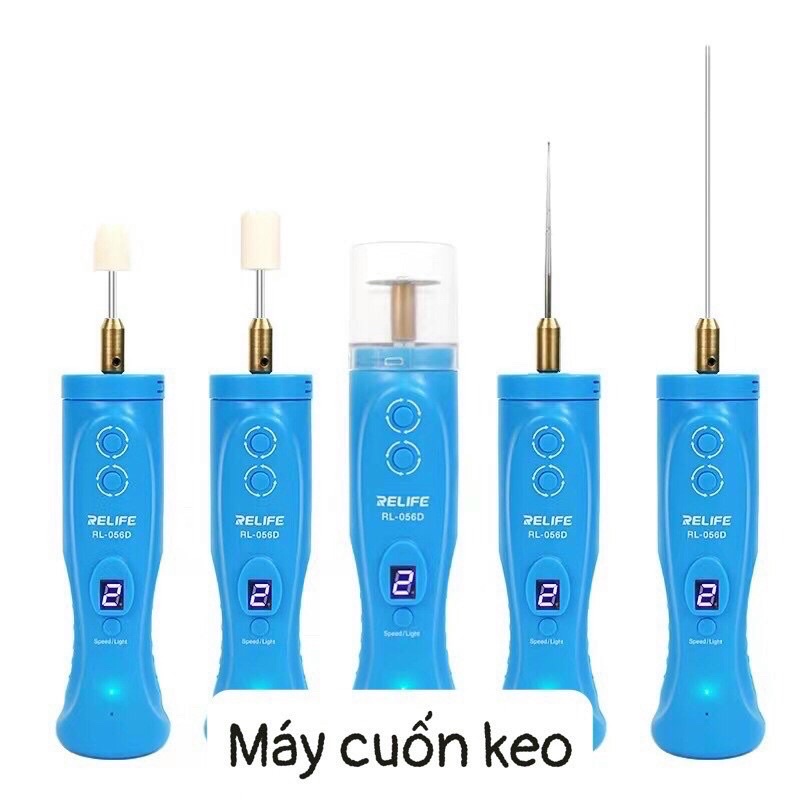 Máy cuốn keo chạy pin 5 đầu làm xịn