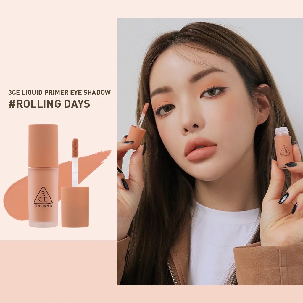 Màu Mắt Dạng Kem 3CE LIQUID PRIMER EYE SHADOW Bền Màu, Lì Mịn - Vamima