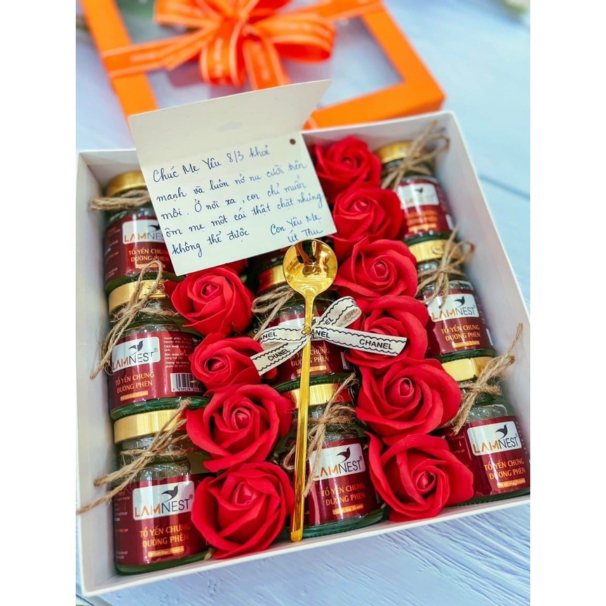 HỘP QUÀ 8-3 14-2 20-11 Ý NGHĨA CHO MẸ-VỢ-THẦY CÔ TỪ YẾN SÀO LAMNEST [MYFOOD]