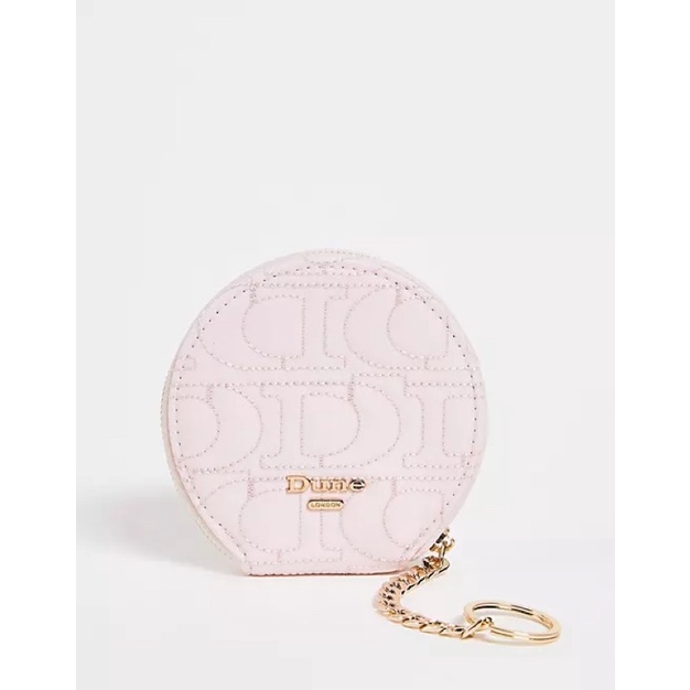 Ví tròn thương hiệu Dune Anh Quốc quilted round crossbody purse bag in pink thời trang