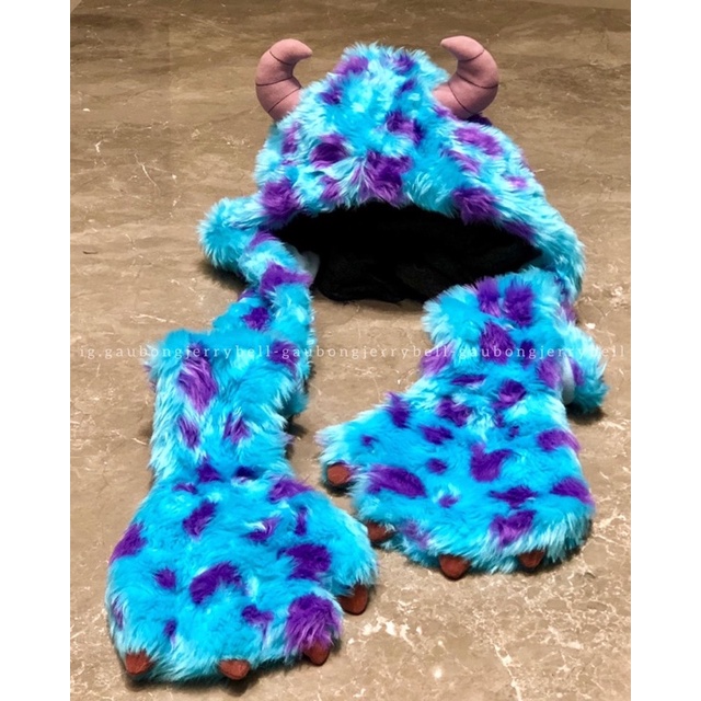 Mũ gấu bông James P. Sullivan  Monsters University INC công ty quái vật hàng chính hãng Tokyo Disney Resort