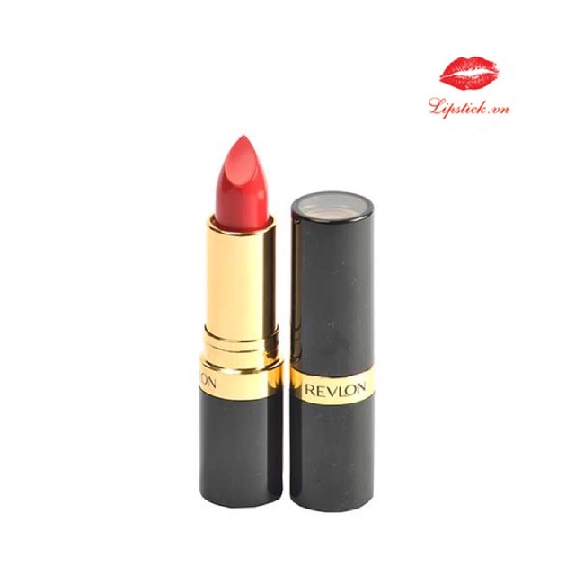 Son lỳ có dưỡng Revlon Super Lustrous Lipstick - 029 Red Lacquer. Đỏ cam trắng da