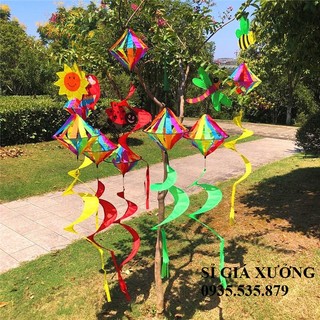 [Chọn Mẫu] Trang trí con vật xoay kim cương ngoài trời - Cối xoay gió - Trang trí mầm non, tiểu học, quán cà phê