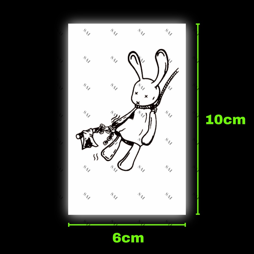 Miếng dán hình xăm tạm thời SAI MAGIC TATTOO 077 10CM×06CM chống thấm nước lâu trôi lên đến 2 tuần