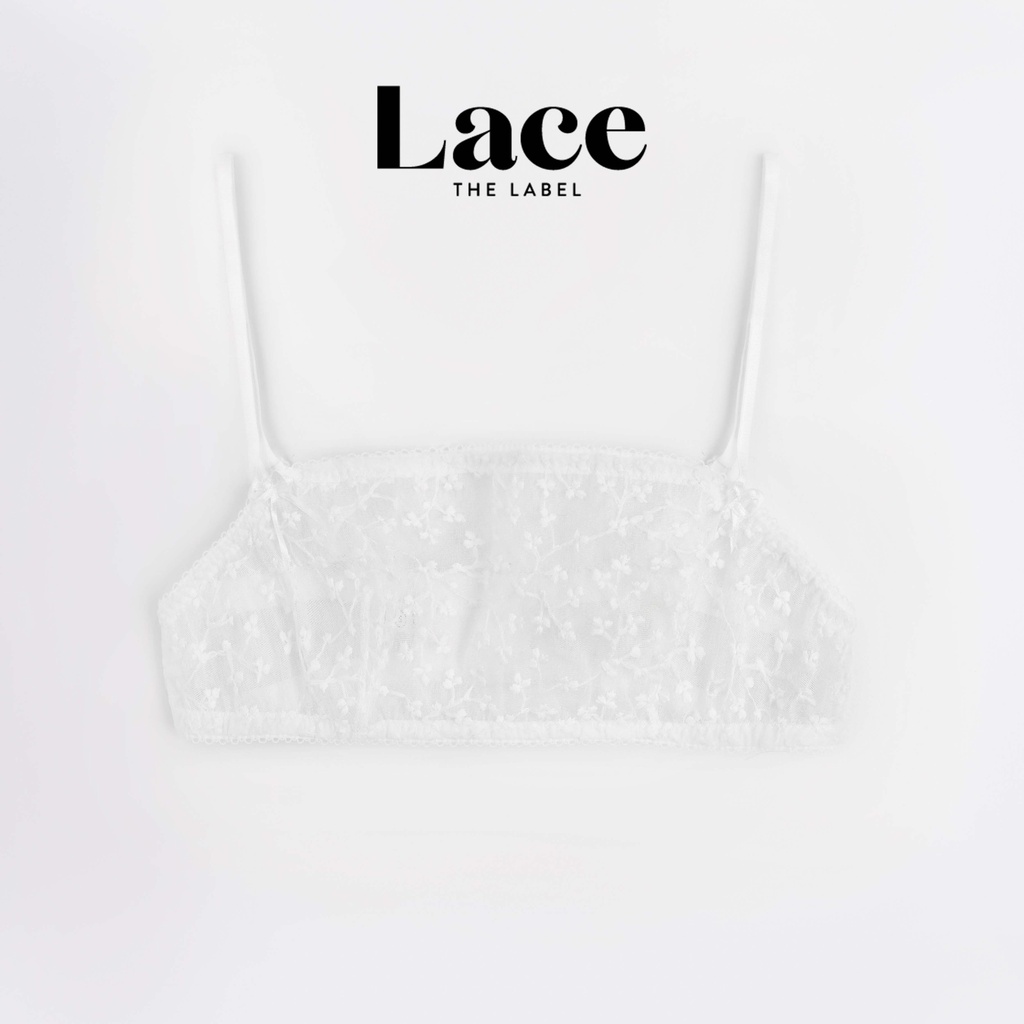 Áo lót Camila Hoa Nhí trắng kèm đệm mỏng Lace.thelabel