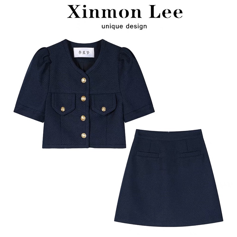 Set váy tiểu thư sang trọng, nữ tính XINMON LEE