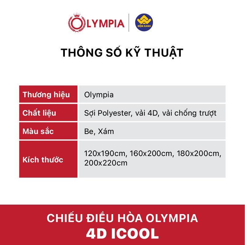 Chiếu điều hòa Olympia 4D Icool cao cấp