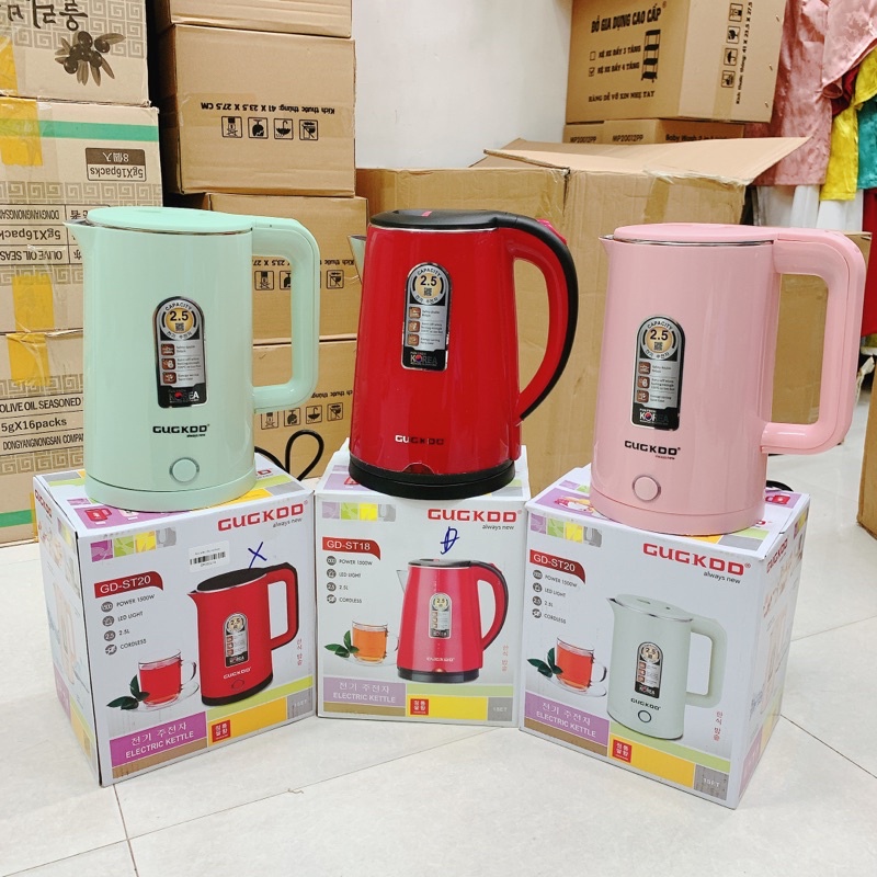 Ấm siêu tốc , bình siêu tốc Mumcook 2 Lớp 2.5 Lít