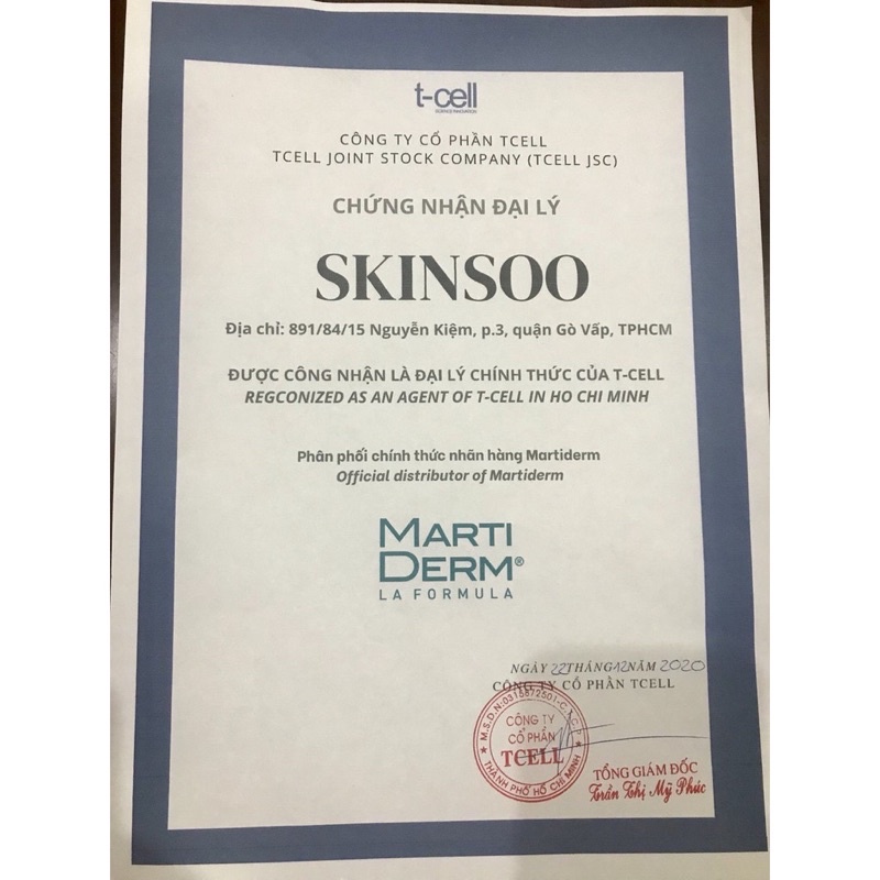 Mặt nạ Martiderm ngăn ngừa lão hóa, dưỡng ẩm, phục hồi và trẻ hóa da