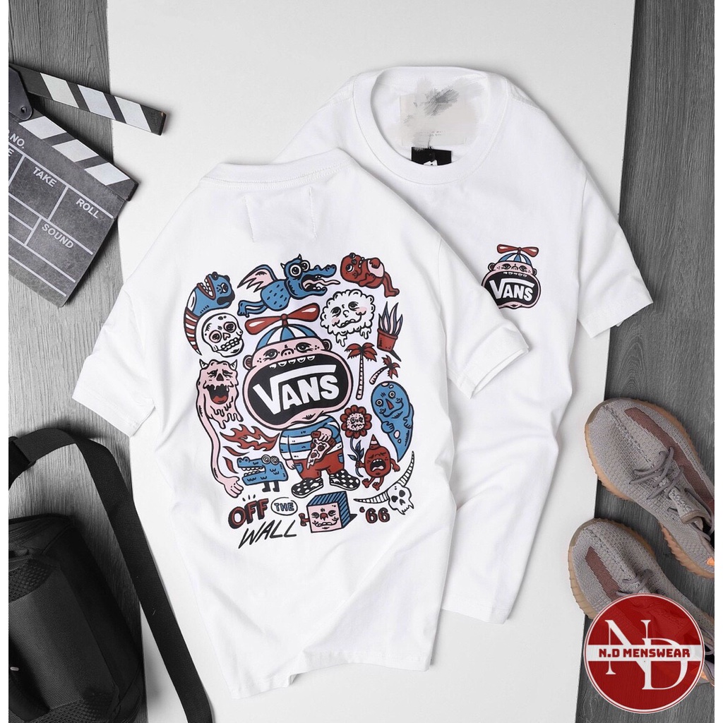 ÁO THUN NAM CỔ TRÒN IN HỌA TIẾT VANS - N.D MENSWEAR