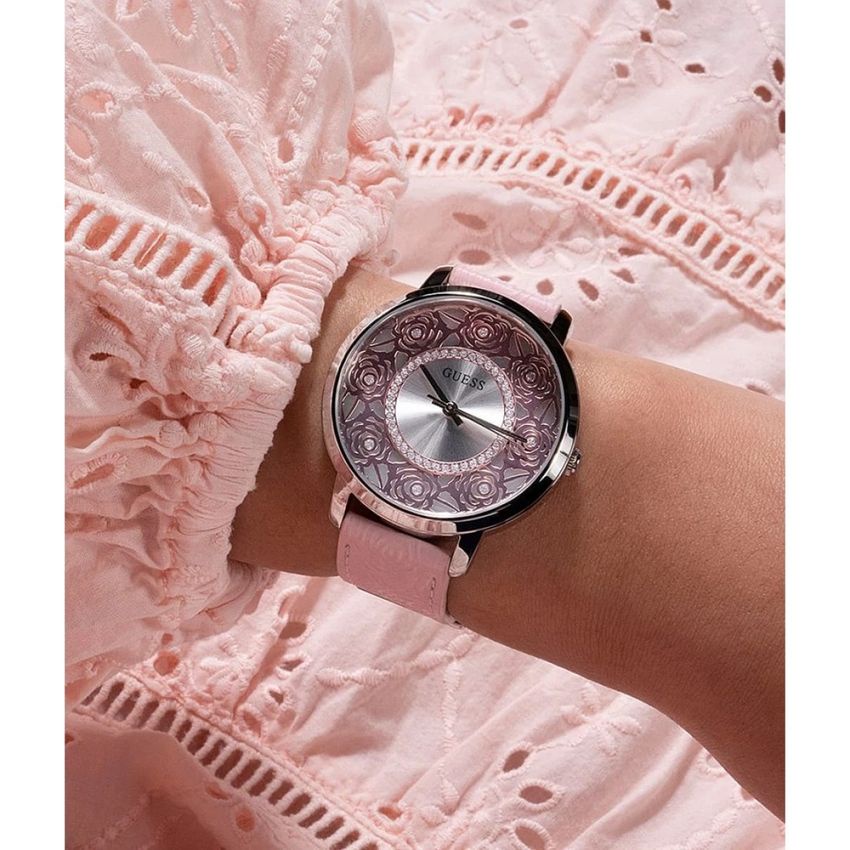 Đồng Hồ Nữ GUESS GW0529L1 Hoa Đính Pha Lê 40mm