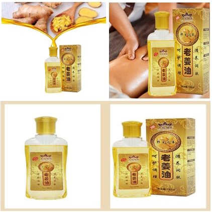 Tinh dầu gừng- tinh dầu ngải cứu dùng cho Massage-Hộp 180ml