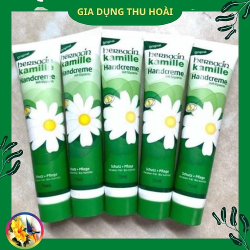 Kem dưỡng da tay , kem bôi tay dưỡng ẩm, Kem Dưỡng Ẩm Da Tay Herbacin Chiết Xuất Hoa Cúc Chống Nứt Nẻ 75m