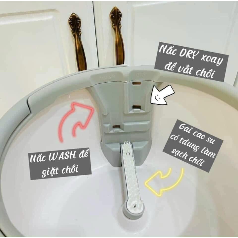 chổi lau nhà tự vắt k9 hàng nội địa trung, bộ chổi lau thông minh 360 độ