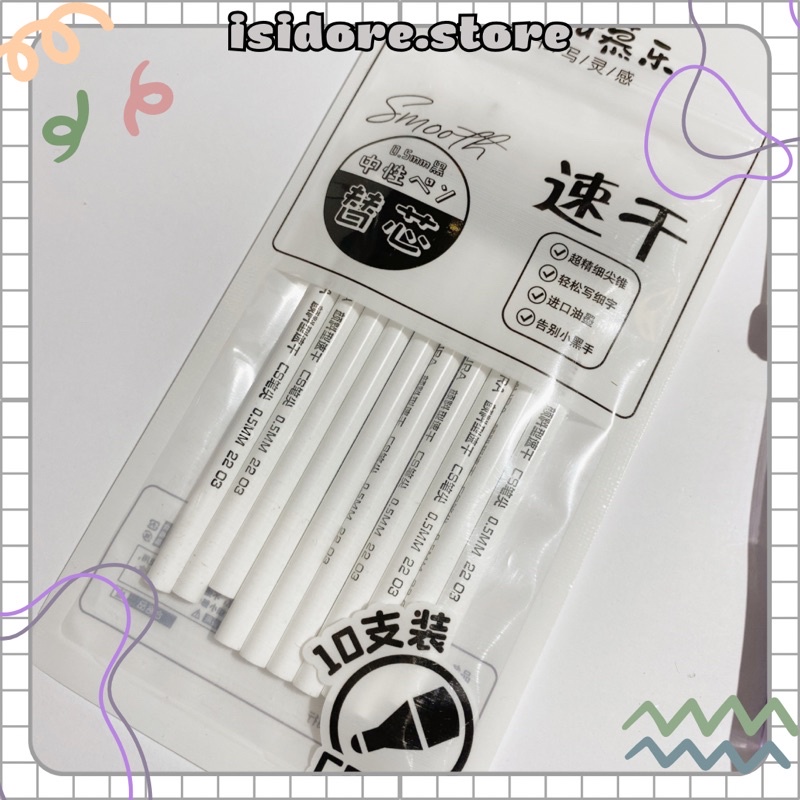 Ngòi bút MURA chính hãng mực đen ngòi 0.5mm