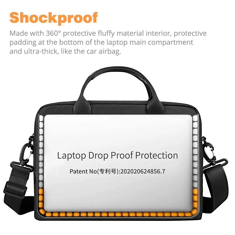 Túi Đeo Cao Cấp - Chính Hãng Wiwu Alpha Laptop Bag / Waterproof laptop bag Chất Liệu Bền, Chống S