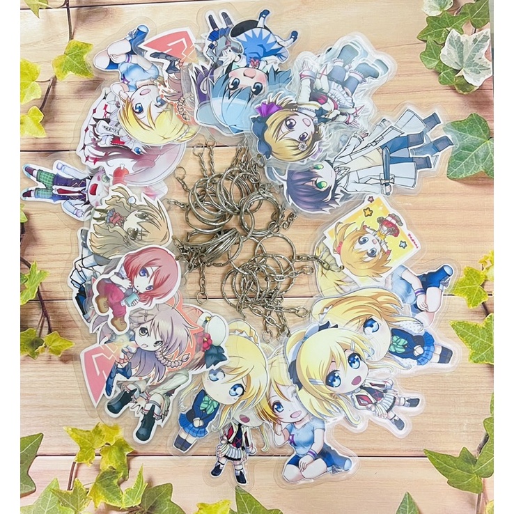 Móc khoá anime cắt tỉa nhiều mẫu 3 móc khác nhau