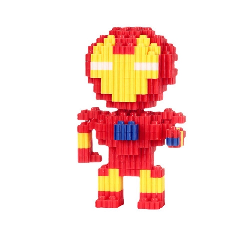 Đồ chơi lắp ráp 3D mini hoạt hình Iron Man