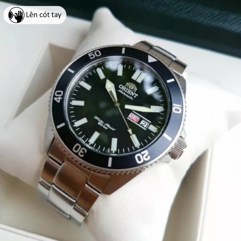 Đồng hồ nam Orient Watch Sport Mako III RA-AA000 máy cơ automatic mặt kính sapphire chống xước dây thép thể thao bơi lặn