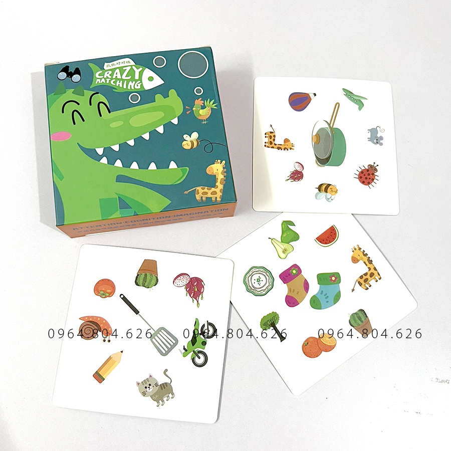 Đồ Chơi Thẻ Bài boardgame Crazy Matching trò chơi tương tác nhóm
