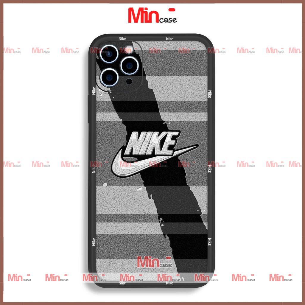 Ốp lưng iPhone Nike cạnh viền vuông silicon mềm dẻo bảo vệ camera cho iphone ip 6/6s/7/8/X/XS/11/12/13/14 Pro Plus Max