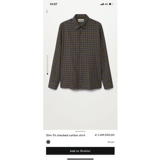 Áo sơmi nam Mango auth vợt sale