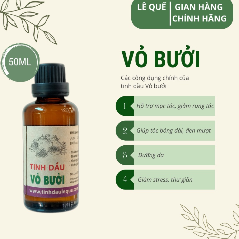 Tinh dầu Vỏ bưởi Lê Quế 50ml