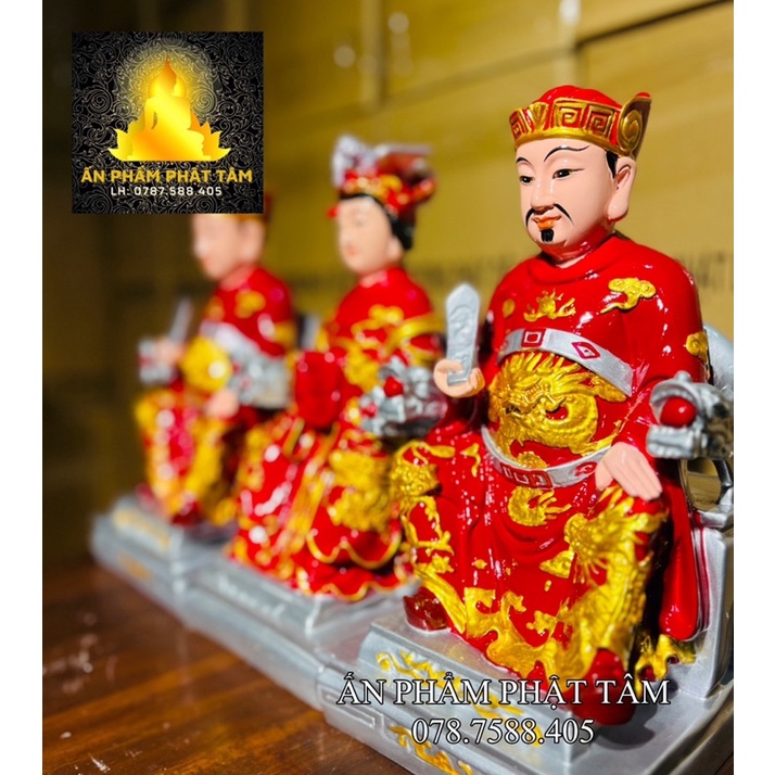 Bộ Tượng Táo Quân Màu đỏ 30cm